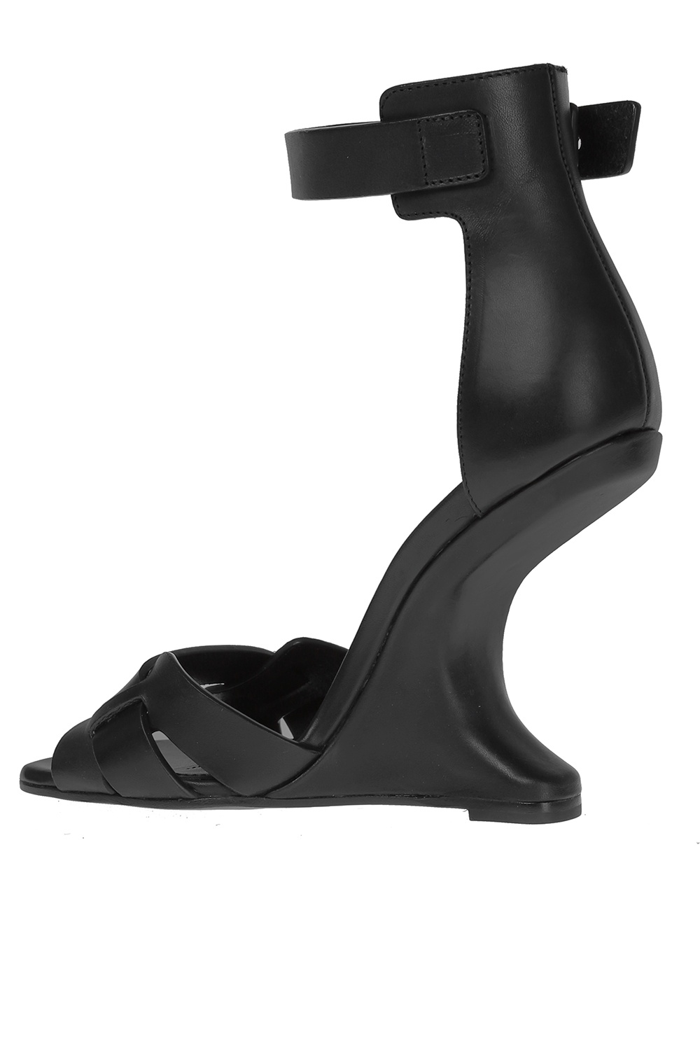 Black 'Cantilever' Heel Sandals Rick Owens - Vitkac Canada